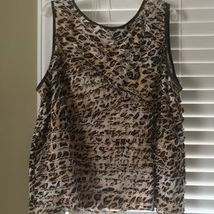 Cato ruffle tiered tank